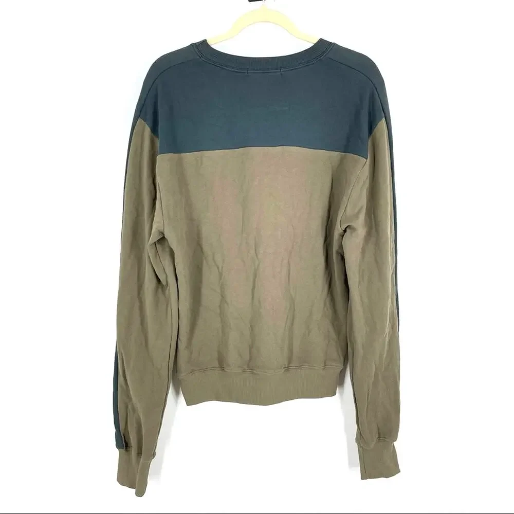 Daydreamer Colorblock Pullover Sweatshirt Small Blue‎ Pink